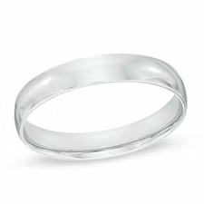 925 Silver Plain Wedding Band 4mm