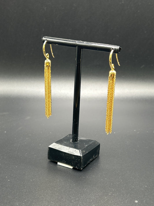 14kt Yellow Gold Dangle Earrings 3.8g