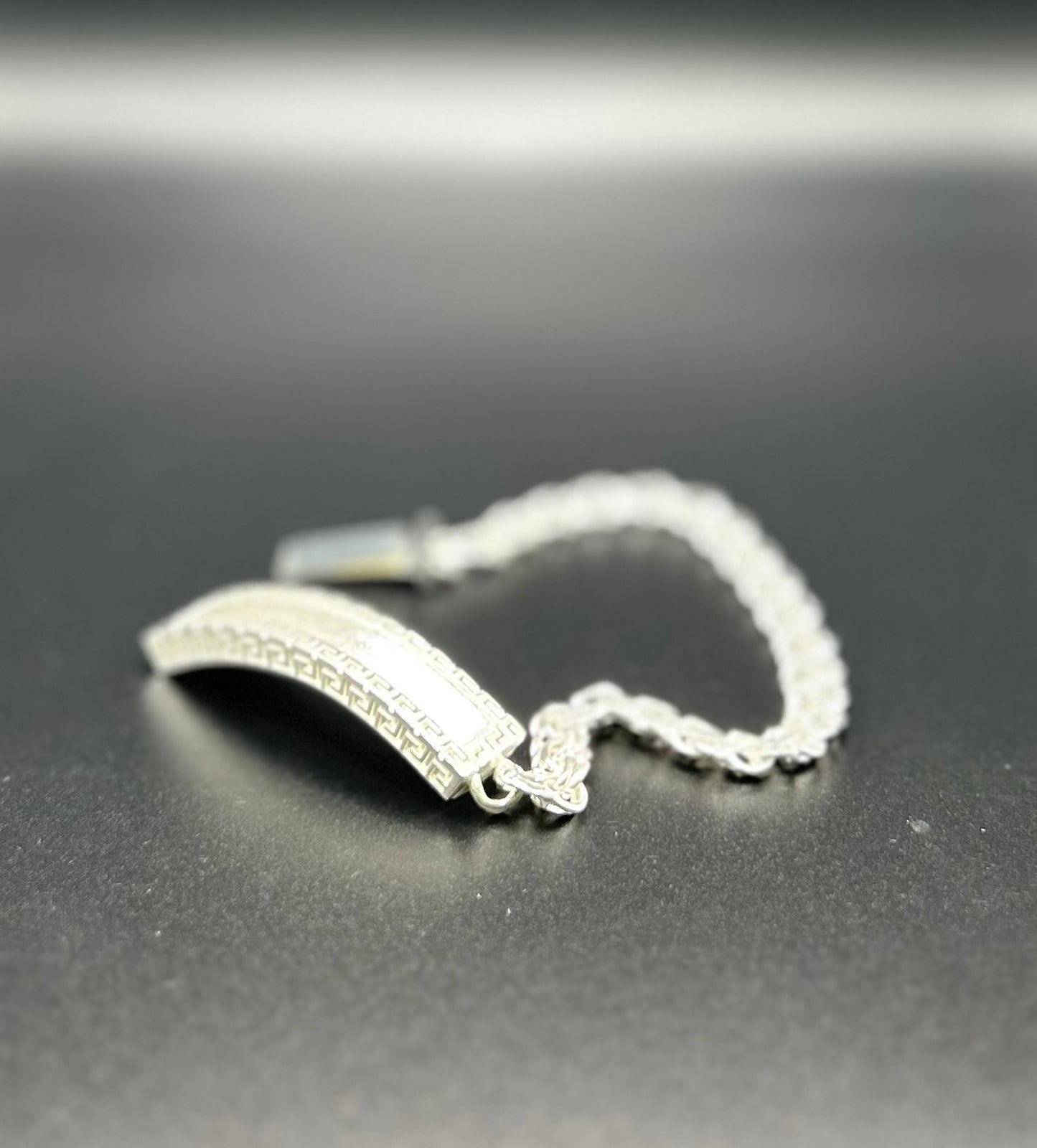 925 Silver Chino Link Bracelet 8" 22.8g