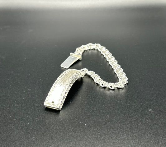 925 Silver Chino Link Bracelet 8" 22.8g
